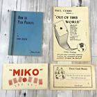 Lot of Vintage Magic Tricks: Miko, 3 Card Monte, Out of This World, Pick Pocket