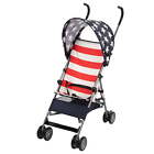 Comfort Height Toddler Umbrella Stroller with Canopy, Stars & Stripes