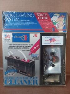 Vintage Allsop 3 Audio Cassette and VCR Deck Cleaning System model 61000