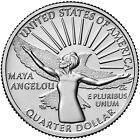 2022 P Maya Angelou Quarter.  Uncirculated From US Mint roll.