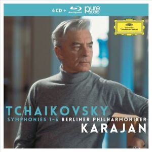 HERBERT VON KARAJAN TCHAIKOVSKY: SYMPHONIES 1–6 [3CD/BLU-RAY AUDIO] NEW CD & BLU