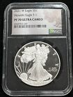 New Listing2021-W Silver Type 1 Proof American Eagle NGC PF70 UC Black Core Holder