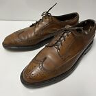 Florsheim Imperial Wing tips Brown Vintage Shoe Mens Size 9B 93602 Vintage