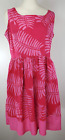 Global Mamas Dress - Size XL - Pink Fern Leaf Pattern - 100% Cotton