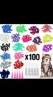 Cat Nail Caps / Tips Pet Cat Kitty Soft Claws 100 Pieces NEW Size M /L