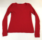 Magaschoni Womens Cashmere Sweater Size S Red Cable Knit Long Sleeve NWOT
