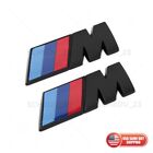 2x BMW Matte Black M Series Fender Nameplate Emblem Badge ABS Mini Sport Power (For: 2016 BMW)