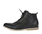 Mens FRANK WRIGHT black leather urban boots shoes sz. 8