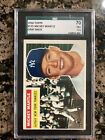 1956 Topps#135   Gray Back Mickey Mantle SGC 5.5