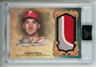 Aaron Nola 2021 Topps Dynasty Encased Game Used Patch Auto 8/10