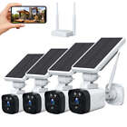 Outdoor Wireless Security System Solar Panel 2K Rechargeable Batery Camera PIR