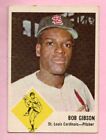 Bob Gibson 1963 Fleer #61 St Louis Cardinals 2 small surface creases rs