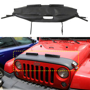 Front Hood Cover Engine End Bra Protector For Jeep Wrangler JK 2007-2017 Parts (For: Jeep)