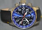 Invicta Men's I Force Lefty Chronograph Blue Dial Black Canvas Watch 1513