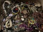 Medium Flat Rate Box Full Of Costume Jewelry & Misc. For Crafts Or Wear 13 Lbs