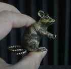 Vintage Style Solid Brass Copper Lovely Mouse Rat Animal Statue