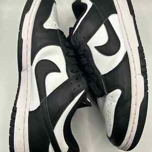 Mens Nike Dunk Low Pandas Black and White Sneakers Size 10.5