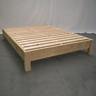 Farmhouse Unfinished Platform Bed - Queen/ Solid Wood/ Modern/ Made in USA