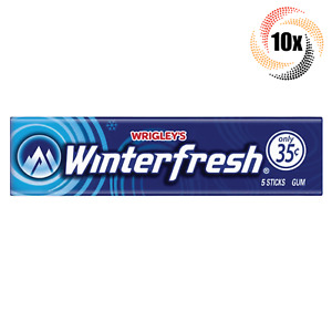 10x Packs Wrigley's Winterfresh Chewing Gum | 5 Sticks Per Pack | Fast Shipping!