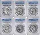2021 Morgan and Peace Silver Dollar 6-Coin Set MS69 PCGS
