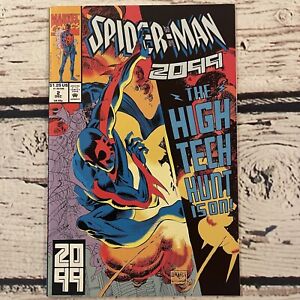 SPIDER-MAN 2099 #2 1992 High Tech Hunt Marvel Comic Book Vintage