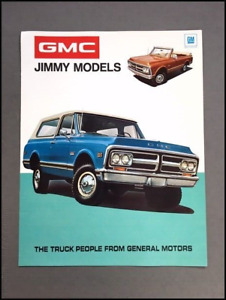1972 GMC Jimmy Original Car Sales Brochure Folder - Chevrolet Blazer like