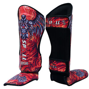 Shin Guard Leg Foot Protective Gear Sparring Kicboxing Muay Thai Training Pads