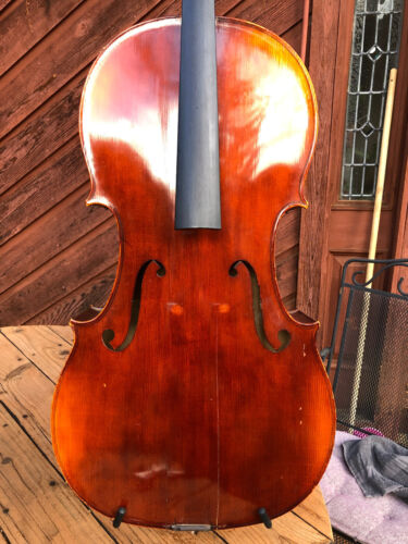 New ListingVintage Used Mittenwald Used Cello Full Size 4/4 for Repair
