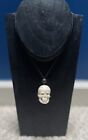 Skull Human Head 360 degree Fully Hand Carved Bone Cow Pendant Necklace