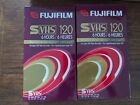 2 pieces New Fujifilm ST120 SVHS 6 HOURS