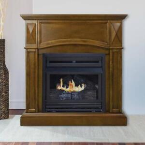 Pleasant Hearth Compact Convertible Propane Gas Fireplace Dual 36