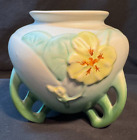 Weller Pottery Footed Planter Yellow Pansy