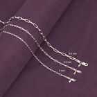 LeCalla 925 Sterling Silver Italian Jewelry 4.5 MM PaperClip Link Chain Necklace