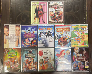 Lot of 12 Walt Disney Classic Kids Teens Family Animated Cartoon Movies: DVD Set
