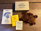 Vintage Kingsbridge Canasta Revolving Card Tray Double Deck Amber Sparkle