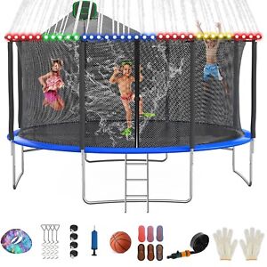 Outdoor Large Trampoline 14FT with SafeNet For Kids and Adults for Backyard Park