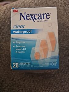 Nexcare Bandages CLEAR WATERPROOF Assorted Sizes 20ct