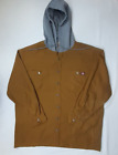 Wrangler Khaki Hooded Jacket Men's 2XL (52-54) Snap Closure Coat