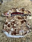 New Listing2012 Clearwater Threshers G/I Brown Camel Military Night Wilson 46 thick beautif