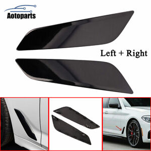 For 2017-2020 BMW G30 5 Series Pair Gloss Black Fender Duct Trim Left&Right Side (For: 2017 BMW)