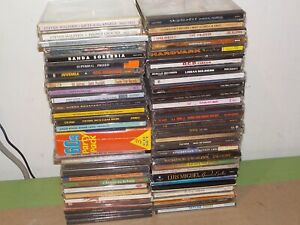 Huge Lot of 65 Rare Music CD's in Cases w/ All Genres, Rock, Rap Nice! O68