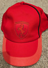 Puma Ferrari Hat Cap Red Adjustable Back Flexfit Racing Horse Logo Italian Flag