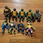 Vintage Lot Of 9 Teenage Mutant Ninja Turtles Action Figures TMNT 80s 90s
