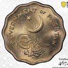 1961 Pakistan 10 Pice Paisa Coin PCGS MS65 Graded Trueview Pop 1/0 Scalloped
