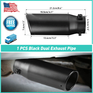 1X 2.5” Car Exhaust Pipe Tip Rear Tail Throat Muffler Stainless Steel Auto Parts (For: 2006 Mazda 6)