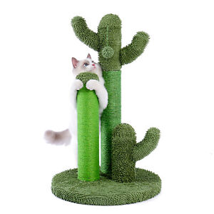 New ListingNEW Cat Scratching Post Cactus Cat Scratcher Featuring with 3 Scratching Poles