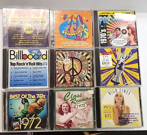 CD Lot Of 9 –  Seventies Collection Rock, Pop Hits Of The 70's, Rock N' Roll