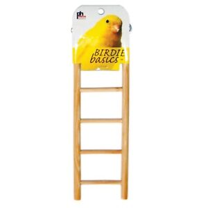Prevue Hendryx 5-rung Bird Ladder Bird Safe Pine Hardwood **USA SELLER** Toy