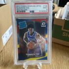 New Listing2017-18 De'Aaron Fox Optic RATED ROOKIE Red Yellow RC #196 MINT PSA 9