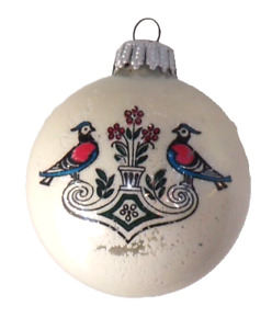 Vintage Bird of Paradise Glass Christmas Tree Ornament West Germany Rare 2